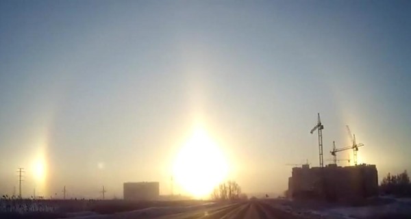 По всему миру наблюдали феномен двух Солнц, а в Челябинске видели сразу три светила