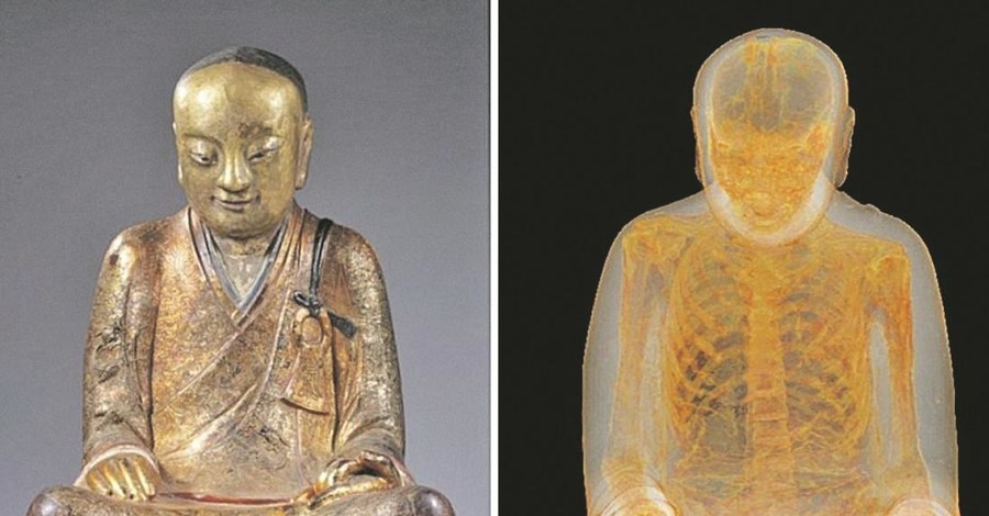 Внутри статуи Будды тысячу лет пряталась мумия монаха