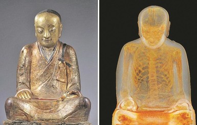 Внутри статуи Будды тысячу лет пряталась мумия монаха