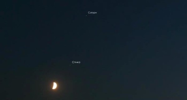 12 марта в небе одновременно появятся Луна и Сатурн