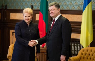 Литва предложила Украине медиков, а Порошенко - создание трансевропейского русскоязычного канала вещания