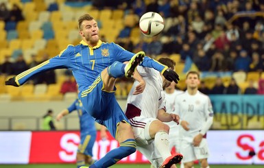 Украина – Латвия – 1:1: чуть не дотерпели