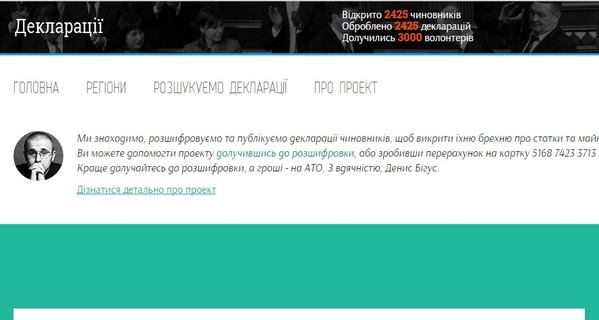 Активисты создали сайт с декларациями депутатов и чиновников