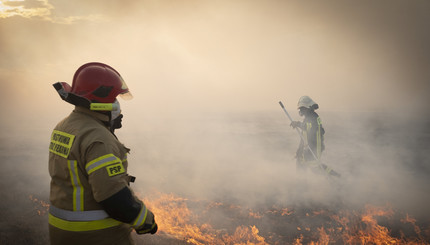 Пожар в Бебжанском национальном парке