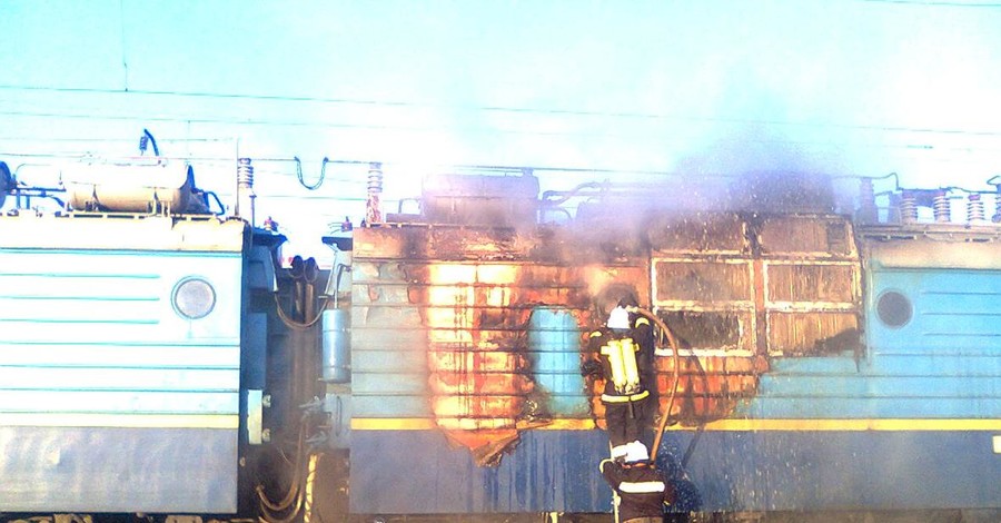 В Винницкой области горел поезд с углем