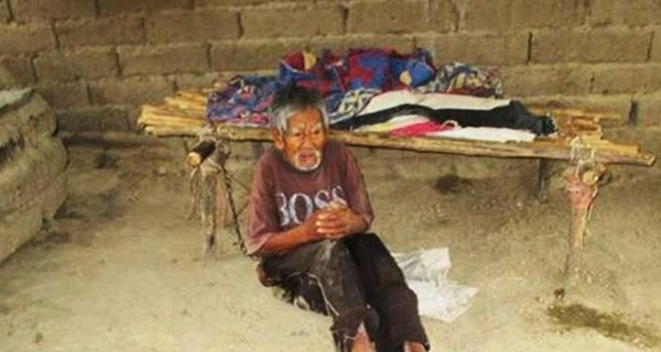 В Перу жена два года держала мужа на привязи 