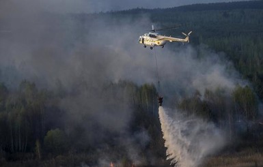 Дождь помог людям справится с пожаром в Чернобыле