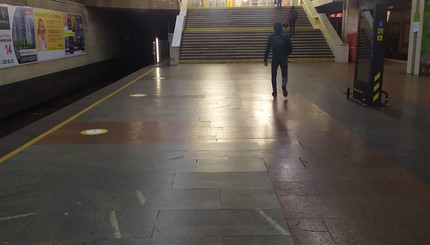 Первый день работы киевского метро после карантина