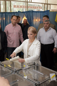 Как голосовала  Украина 
