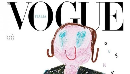 Наш новый мир: итальянский VOGUE выйдет с детскими рисунками вместо моделей