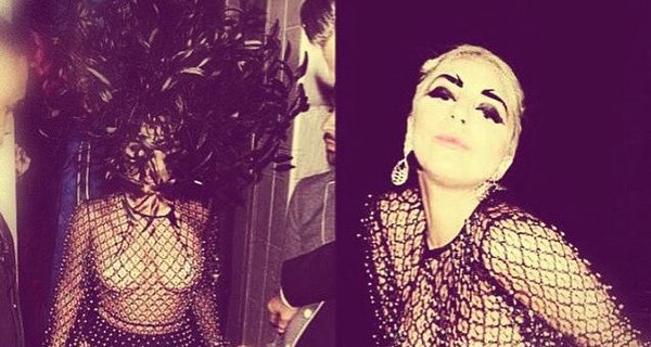 Леди Гага засветилась в центре Лондона в полуобнаженном виде