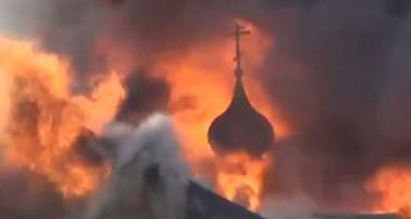 На Львовщине сгорела старинная церковь