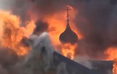 На Львовщине сгорела старинная церковь