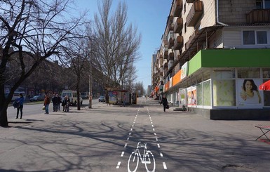 В Запорожье нарисуют велодорожки