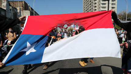 Протесты в Сантьяго