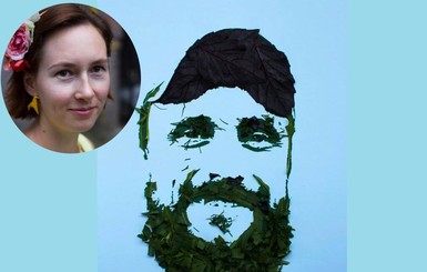 Киевская художница рисует невероятные портреты из травы