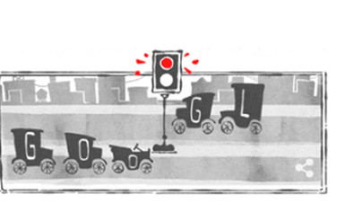 Google создал дудл в честь первых электрических светофоров