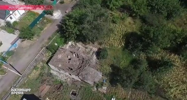 Беспилотник показал дымящиеся руины Горловки  
