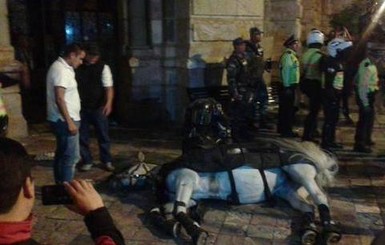 Массовые беспорядки в Эквадоре: полицейская лошадь упала в обморок