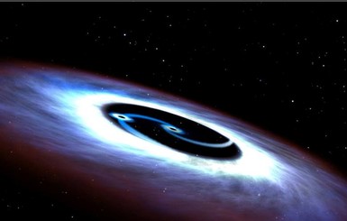 Астрономы открыли двойную черную дыру