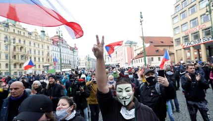 Протесты в Чехии
