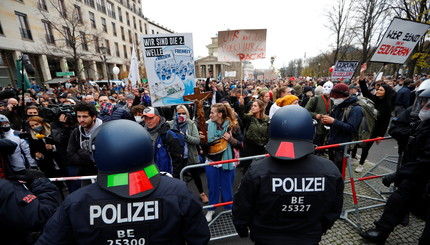 Протесты в Берлине 