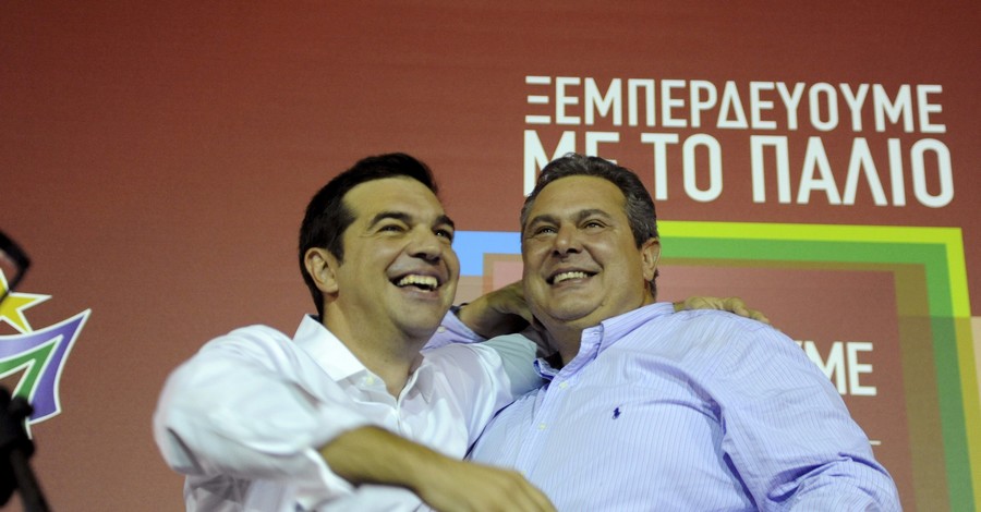 Левая партия экс-премьера Греции Ципраса после победы на выборах объединилась с правыми