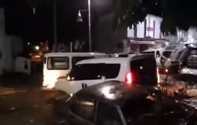 В турецком городе Бодрум сильнейшее наводнение