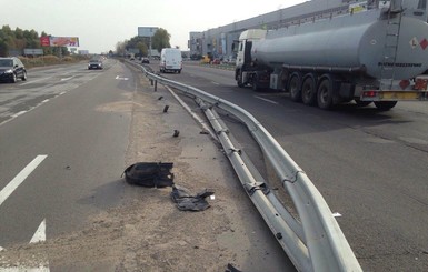МВД: Дипломат РФ разбил машину под Киевом