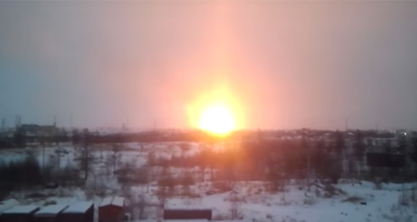 В России горит газопровод