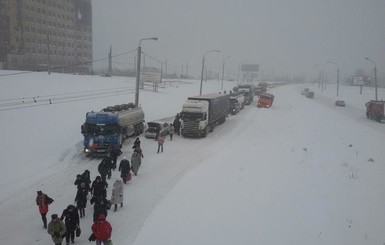 Российский Омск засыпало снегом: за день выпала месячная норма