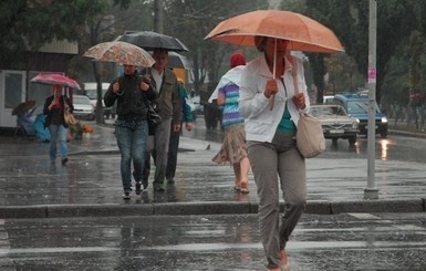  В субботу, 24 октября, в Украине пройдет небольшой дождь
