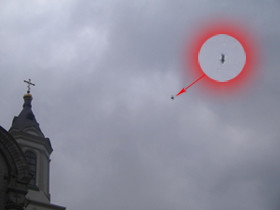 Над храмом в Запорожье завис НЛО! 