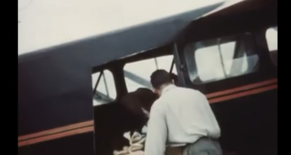 Появилось видео, как в 1948 году бобров учили летать на парашютах 