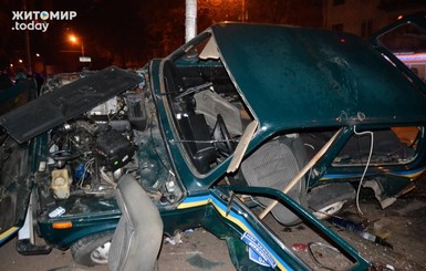 В аварии в Житомире пострадали трое правоохранителей  