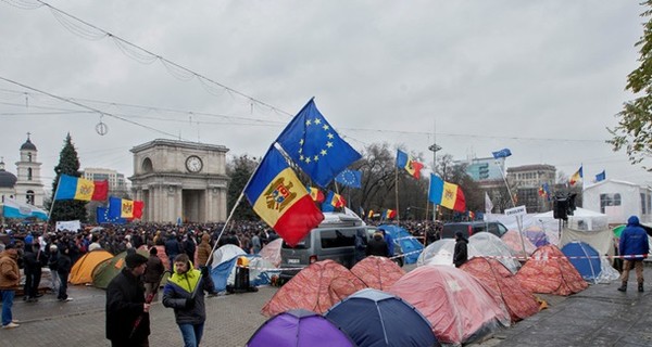 В городах Молдовы прошли протесты