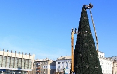 В Луганске Дед Мороз 