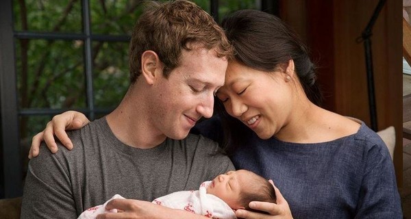 Папа-Цукерберг показал первое фото с дочкой