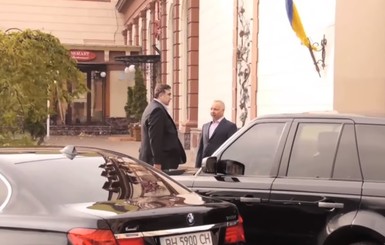 В МВД опубликовали видео, из-за которого Аваков облил Саакашвили водой