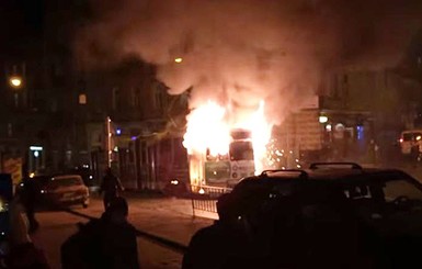 Львовский трамвай вспыхнул из-за короткого замыкания