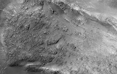 В НАСА показали, как выглядит марсианский оползень