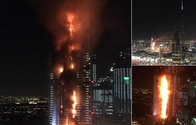В пожаре в отеле-небоскребе Дубая пострадали 16 человек