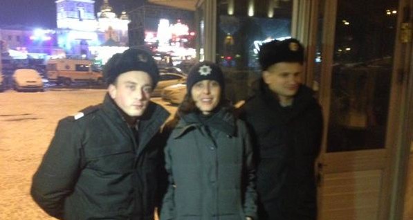 Глава Нацполиции Деканоидзе в новогоднюю ночь патрулировала Киев