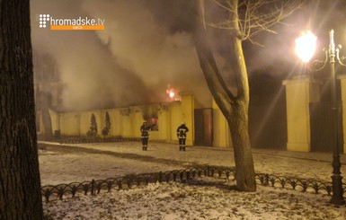 В центре Одессы горел Летний театр