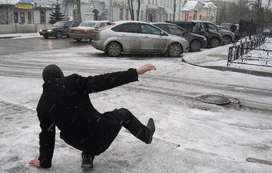 В Киеве на смену снегопадам придет гололед