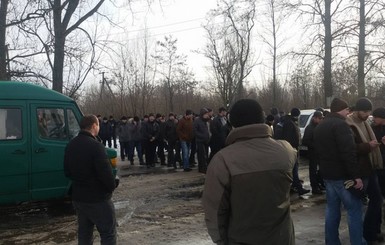 На Львовщине шахтеры перекрыли дорогу на границе с Польшей