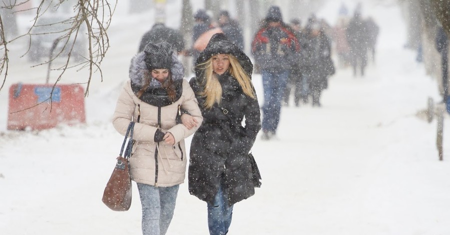 На Харьков идут морозы и сильные снегопады
