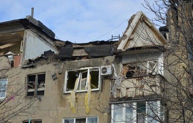Появилось первое видео взорвавшегося в Украинске дома