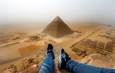Немецкий экстримал покорил крупнейшую египетскую пирамиду