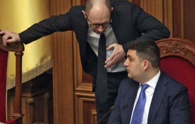 Гройсман и Яценюк поссорились из-за того, кто хуже работает